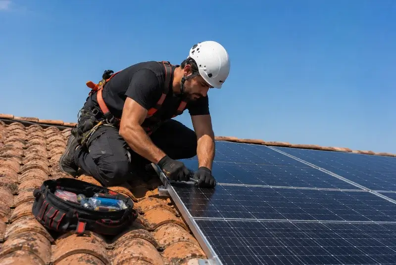 Maintenance et monitoring de panneaux solaires à Payzac